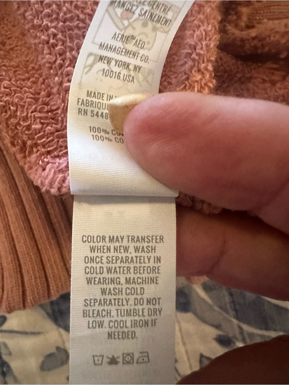 Aerie Offline Dusty Mauve Hooded Pullover Sweatshirt XS EXC. - Picture 10 of 10
